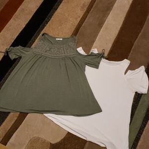 2 peep shoulder tops
